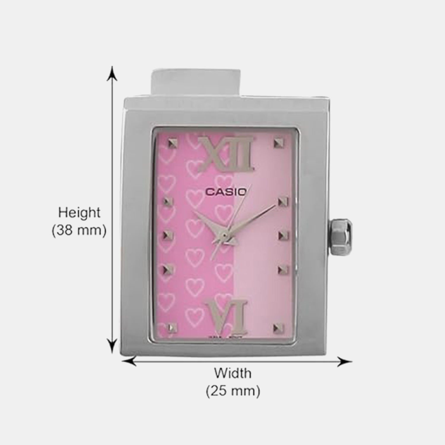 Women Quartz Pink Dial Analog Stainless Steel Watch A662