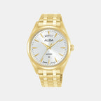 Prestige Men Quartz Silver Dial Analog Stainless Steel Watch A6B002X1