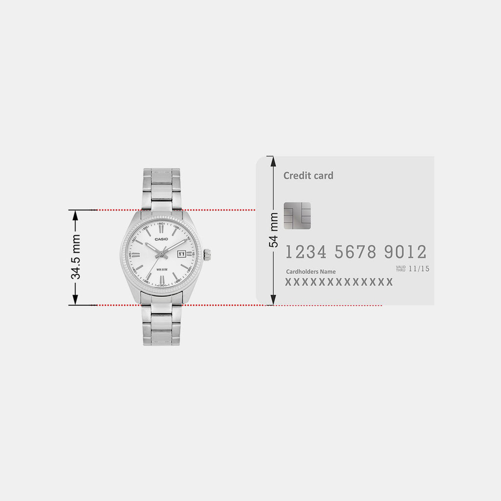 Enticer Women Quartz White Dial Analog Stainless Steel Watch A758