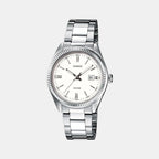 Enticer Women Quartz White Dial Analog Stainless Steel Watch A758