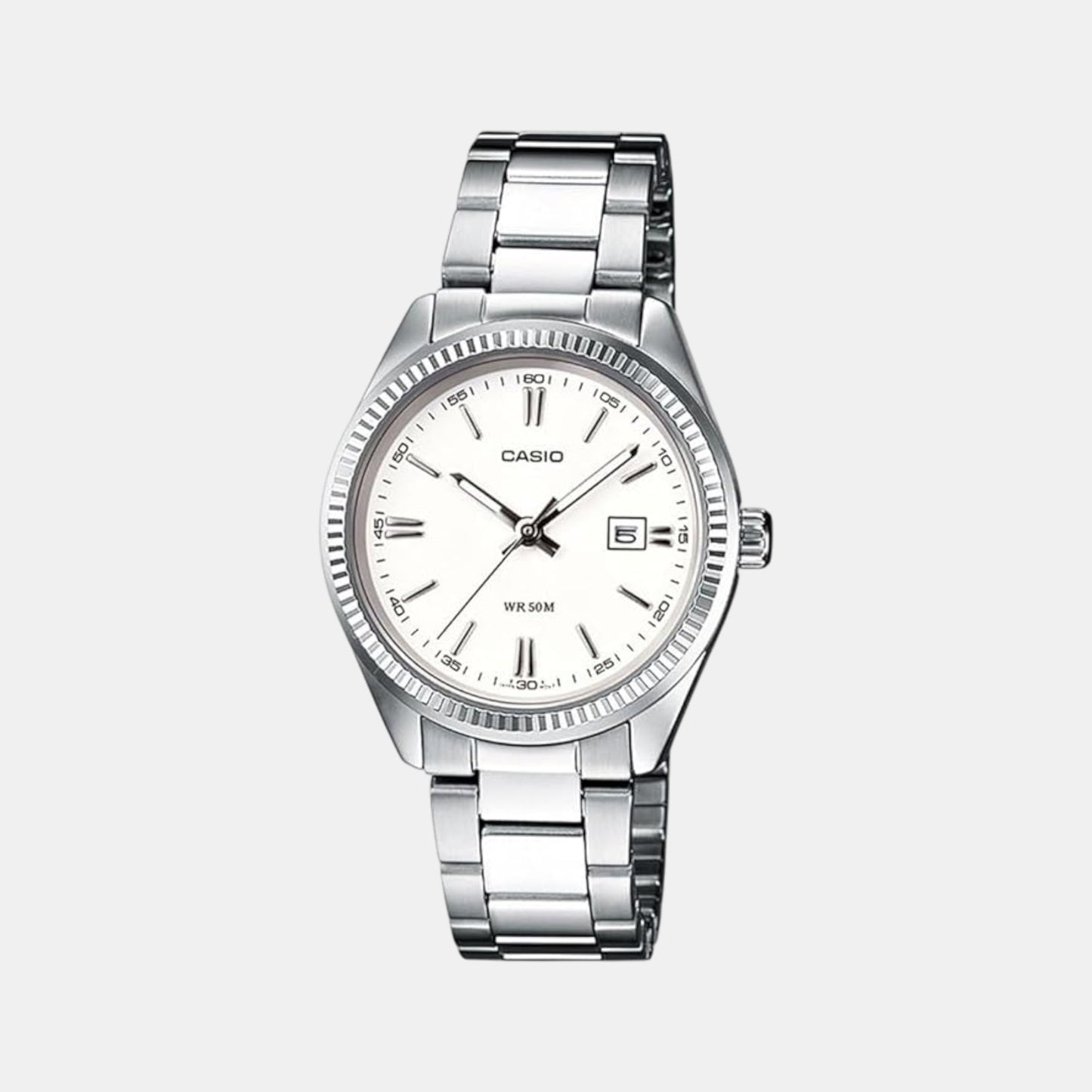Enticer Women Quartz White Dial Analog Stainless Steel Watch A758