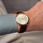 Premiere Men Quartz Champagne Dial Analog Leather Watch A8242.1211Q