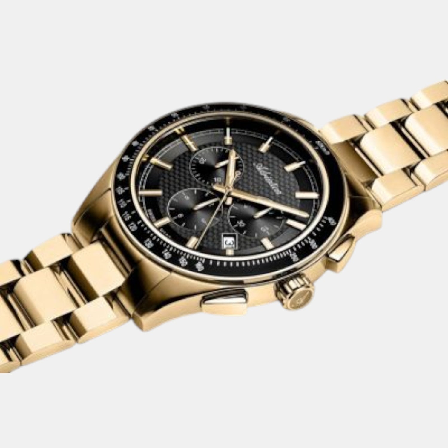 Adriatica Men Quartz Gun Dial Chronograph Stainless Steel Watch A8245.1116CH-3