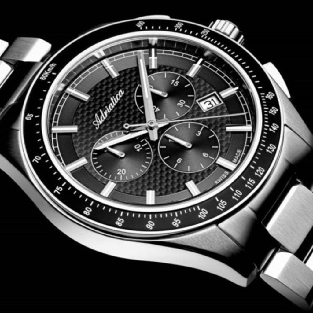 Men Quartz Grey Dial Chronograph Stainless Steel Watch A8245.5116CH