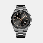 Adriatica Men Quartz Gun Dial Chronograph Stainless Steel Watch A8245.S1R6CH-2