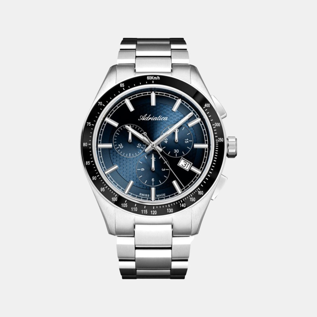 Men Quartz Blue Dial Chronograph Stainless Steel Watch A8245.5115CH