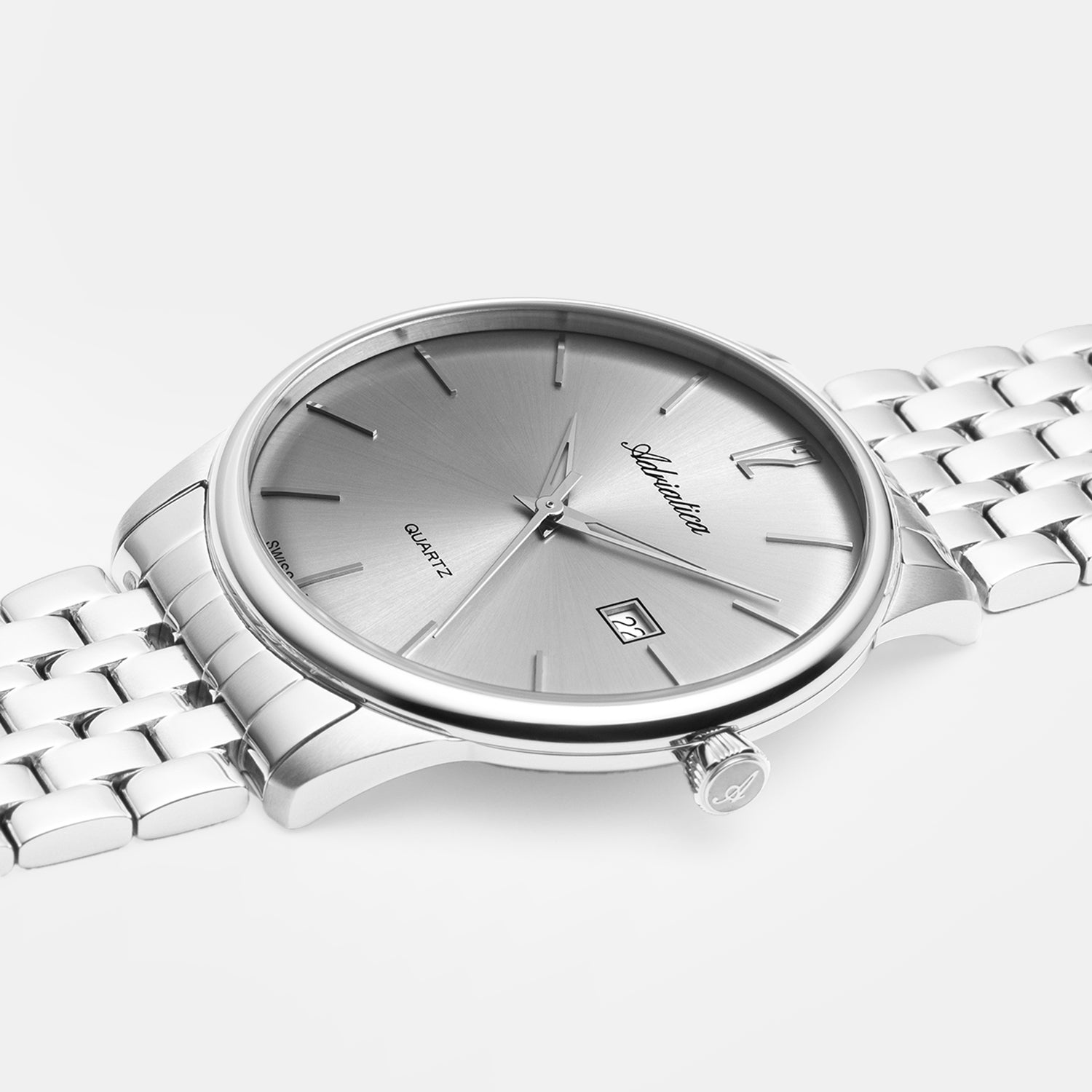 Men Quartz Grey Dial Analog Stainless Steel Watch A8254.5157Q