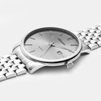 Men Quartz Grey Dial Analog Stainless Steel Watch A8254.5157Q