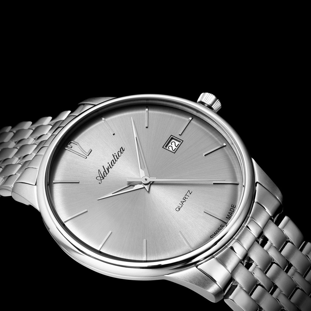 Men Quartz Grey Dial Analog Stainless Steel Watch A8254.5157Q