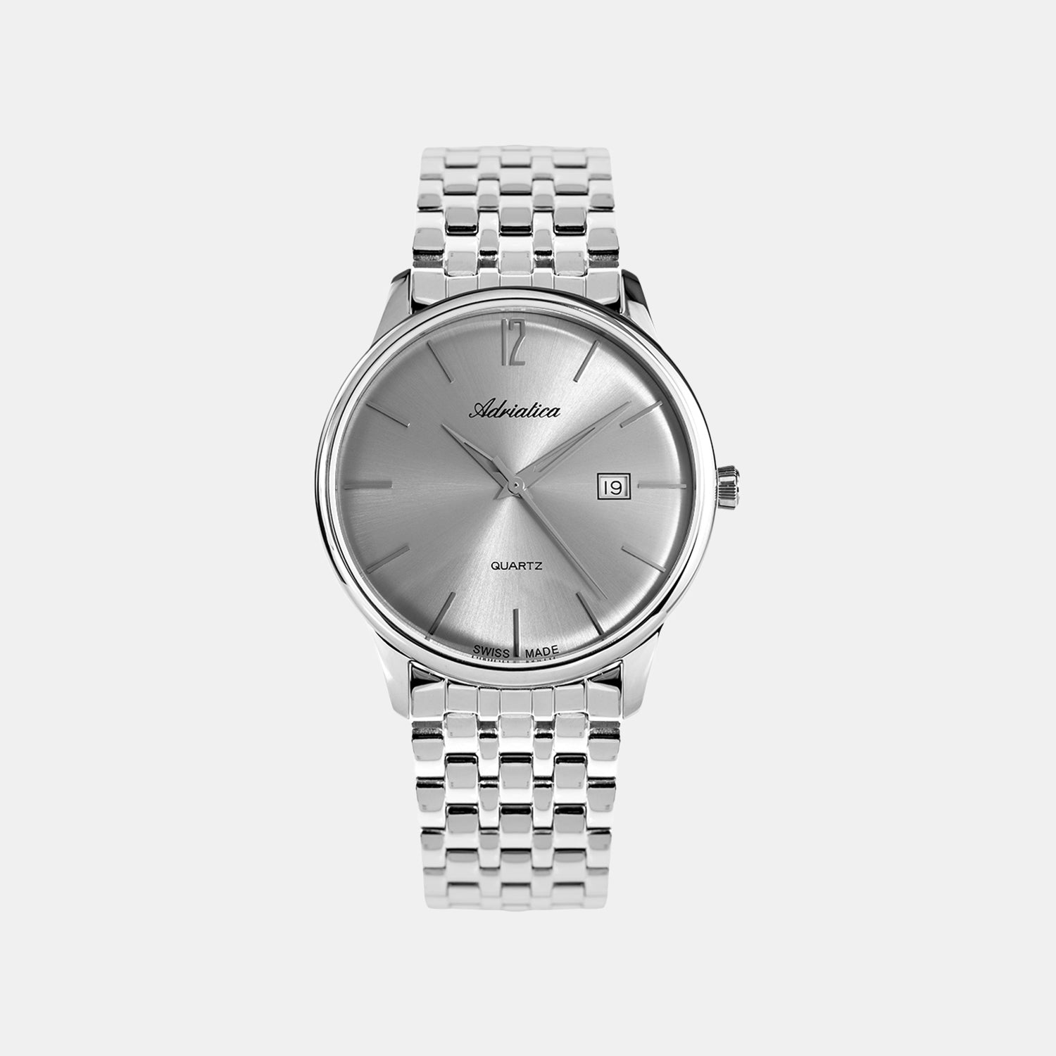 Men Quartz Grey Dial Analog Stainless Steel Watch A8254.5157Q
