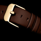 Men Quartz Champagne Dial Analog Leather Watch A8264.1251XLQ