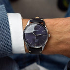 Premiere Men Quartz Blue Dial Analog Leather Watch A8264.5255XLQ
