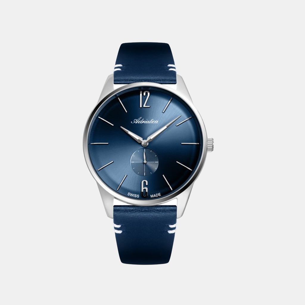 Premiere Men Quartz Blue Dial Analog Leather Watch A8264.5255XLQ