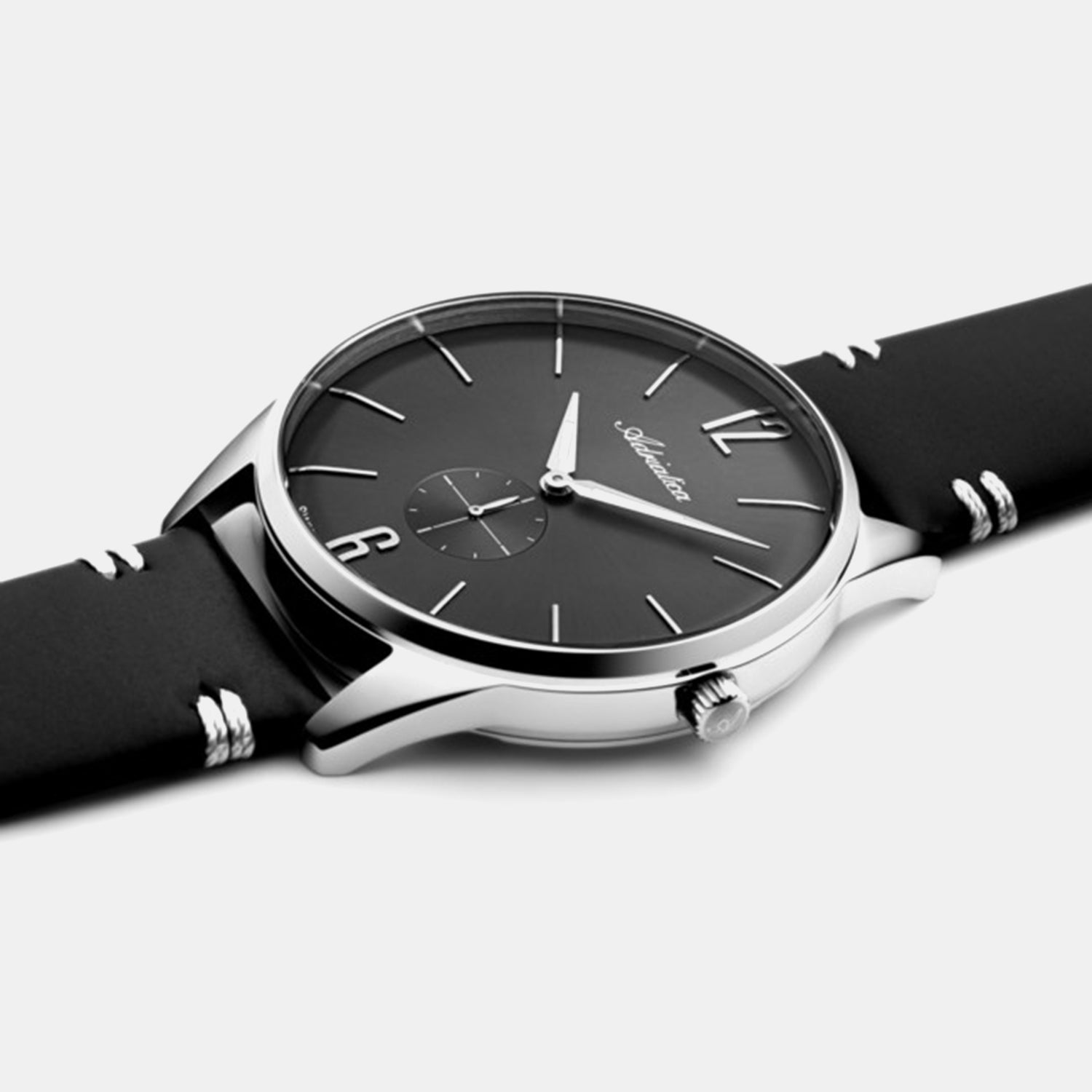Premiere Men Quartz Grey Dial Analog Leather Watch A8264.5256XLQ