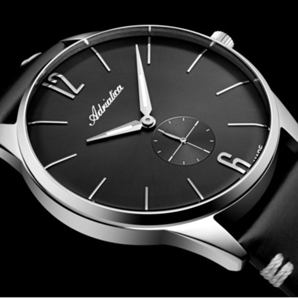 Premiere Men Quartz Grey Dial Analog Leather Watch A8264.5256XLQ