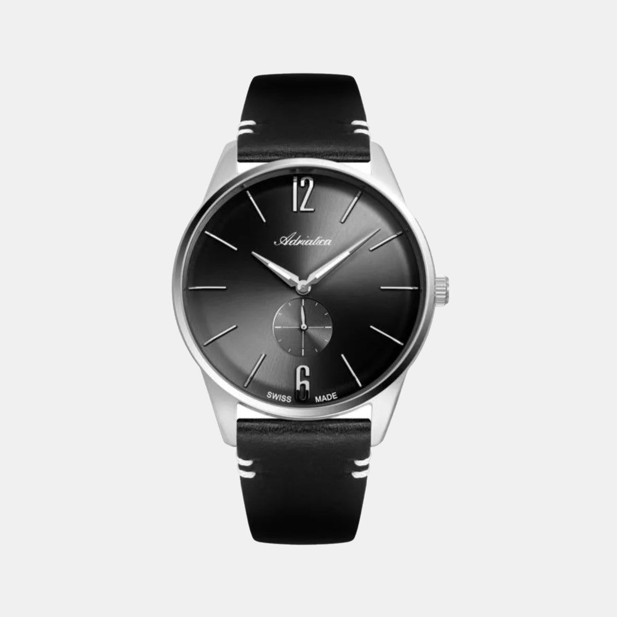 Premiere Men Quartz Black Dial Analog Leather Watch A8264.5256XLQ