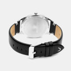 Men Quartz Grey Dial Analog Leather Watch A8264.5257XLQ