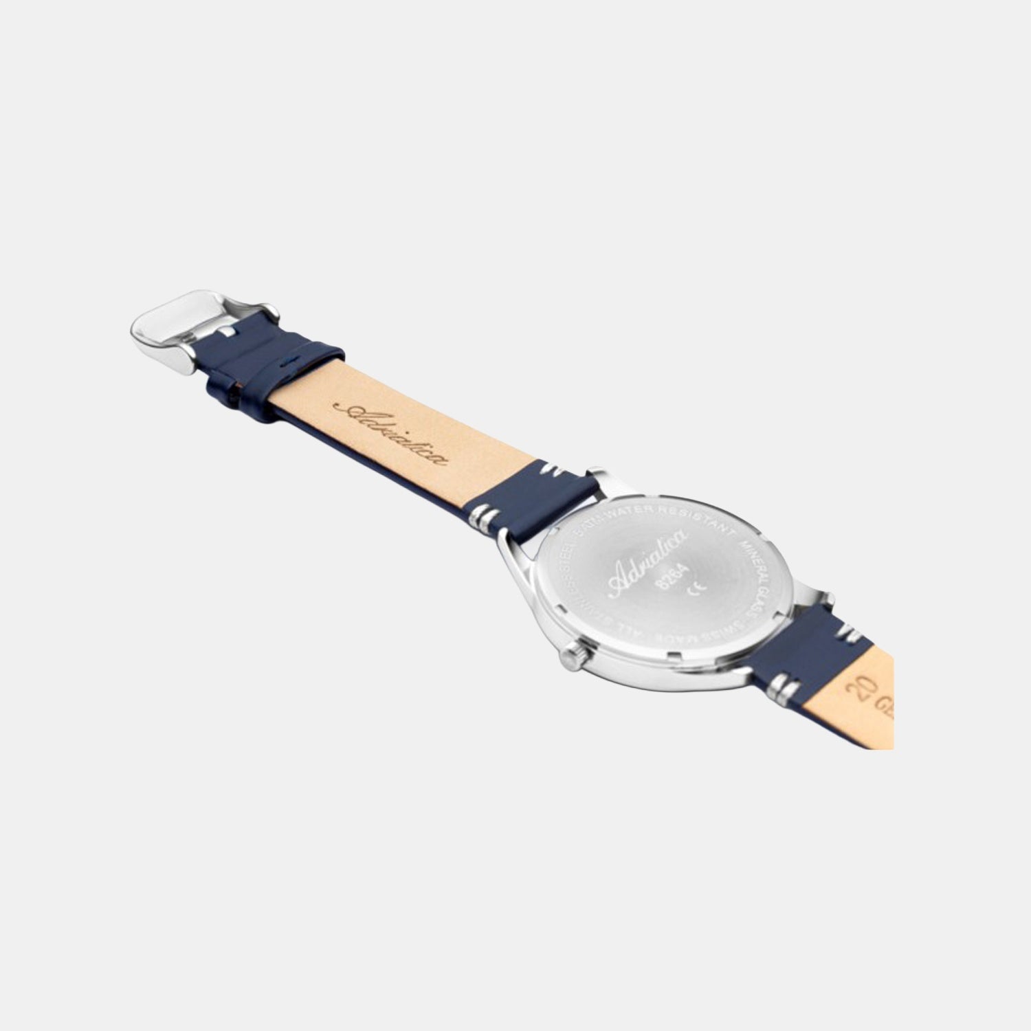 Premiere Men Quartz Blue Dial Analog Leather Watch A8264.5255XLQ