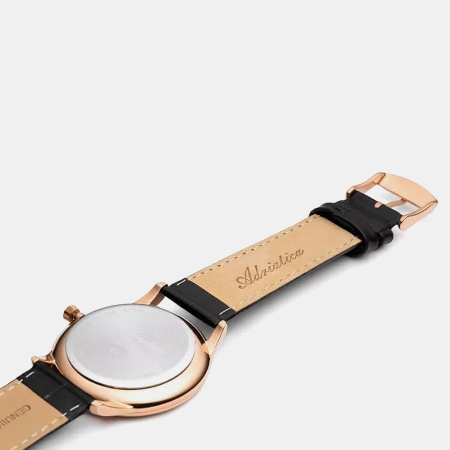 Moonphase Men Quartz Gray Dial Analog Leather Watch A8269.9256QF