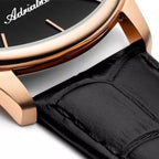 Moonphase Men Quartz Gray Dial Analog Leather Watch A8269.9256QF