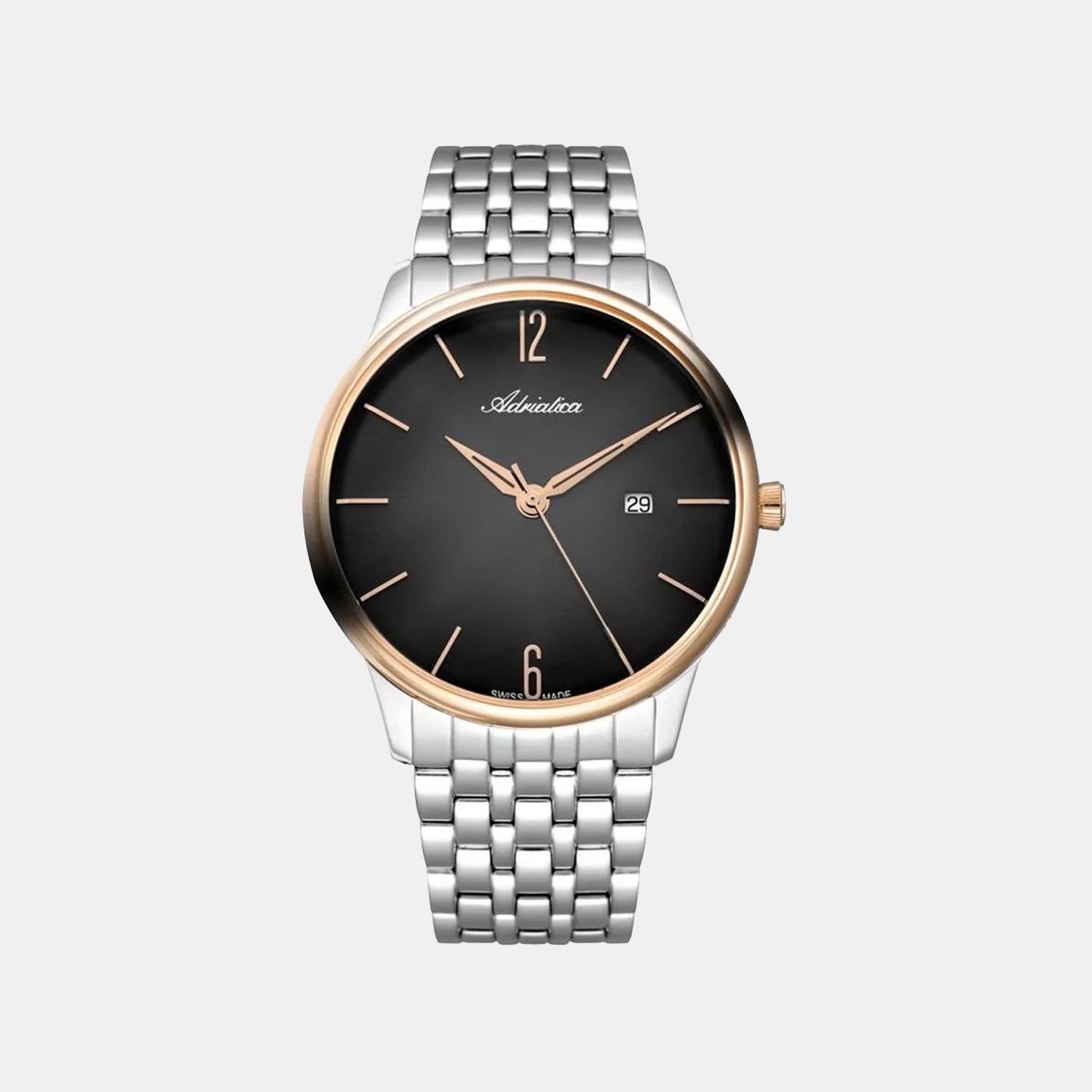 Men Quartz Grey Dial Analog Stainless Steel Watch A8269.R156Q