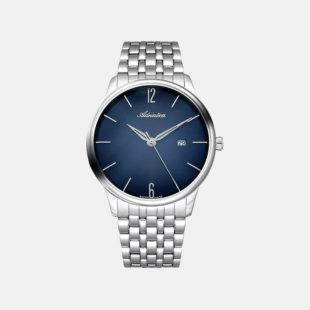 Men Quartz Blue Dial Analog Stainless Steel Watch A8269.5155Q