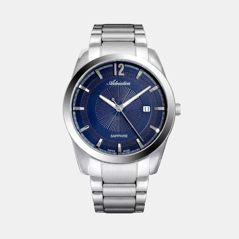 Premiere Men Quartz Blue Dial Analog Stainless Steel Watch A8301.5155Q