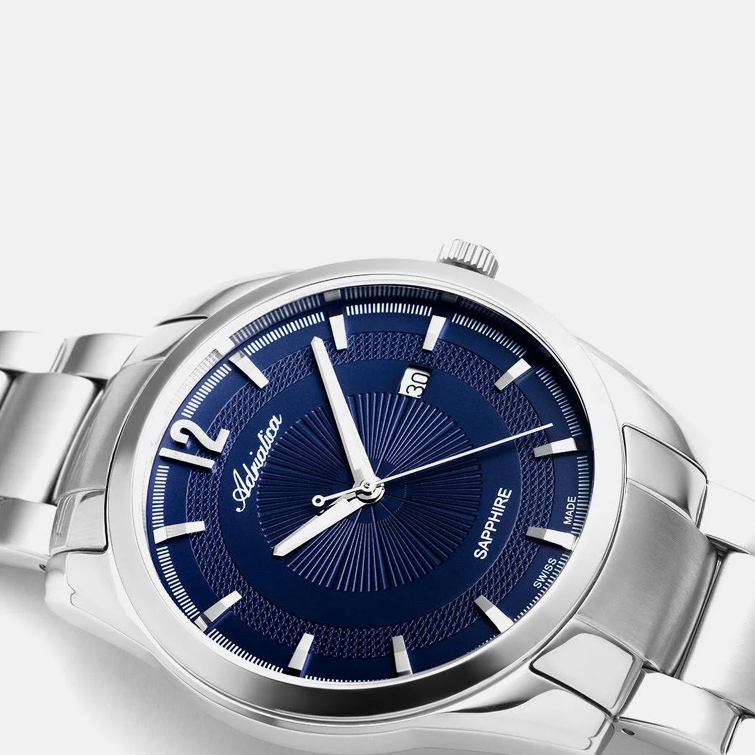 Premiere Men Quartz Blue Dial Analog Stainless Steel Watch A8301.5155Q