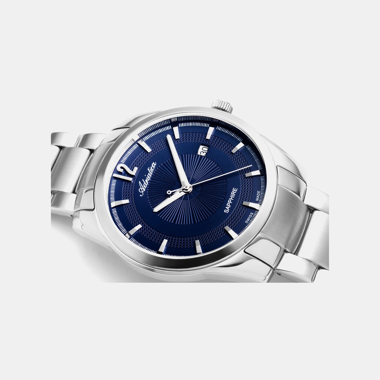 Premiere Men Quartz Blue Dial Analog Stainless Steel Watch A8301.5155Q