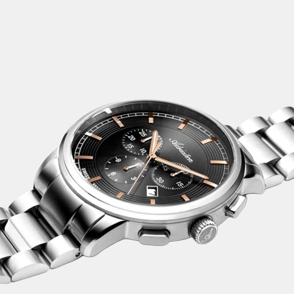 Men Quartz Grey Dial Chronograph Stainless Steel Watch A8307.51R6CH