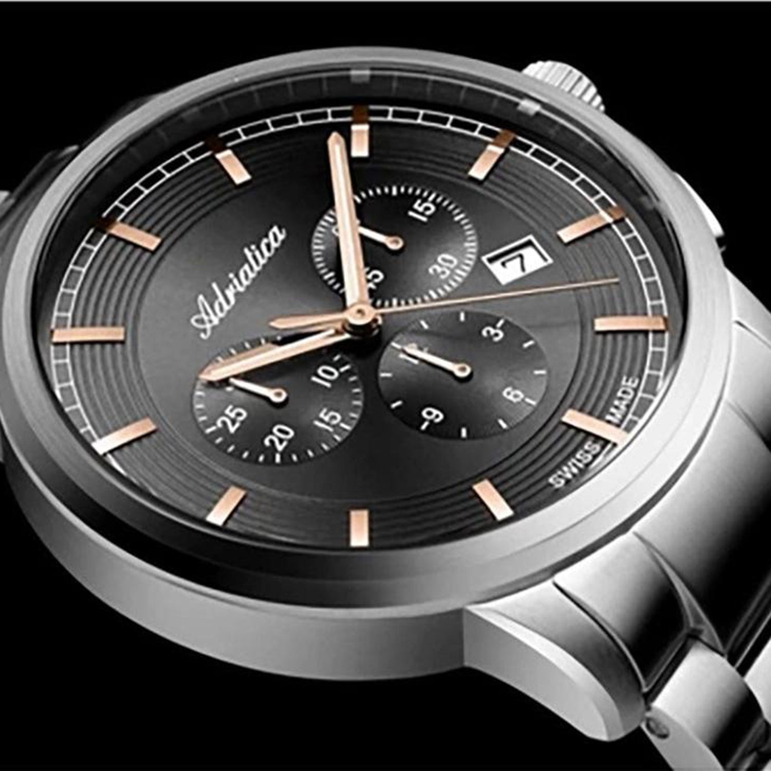 Men Quartz Grey Dial Chronograph Stainless Steel Watch A8307.51R6CH