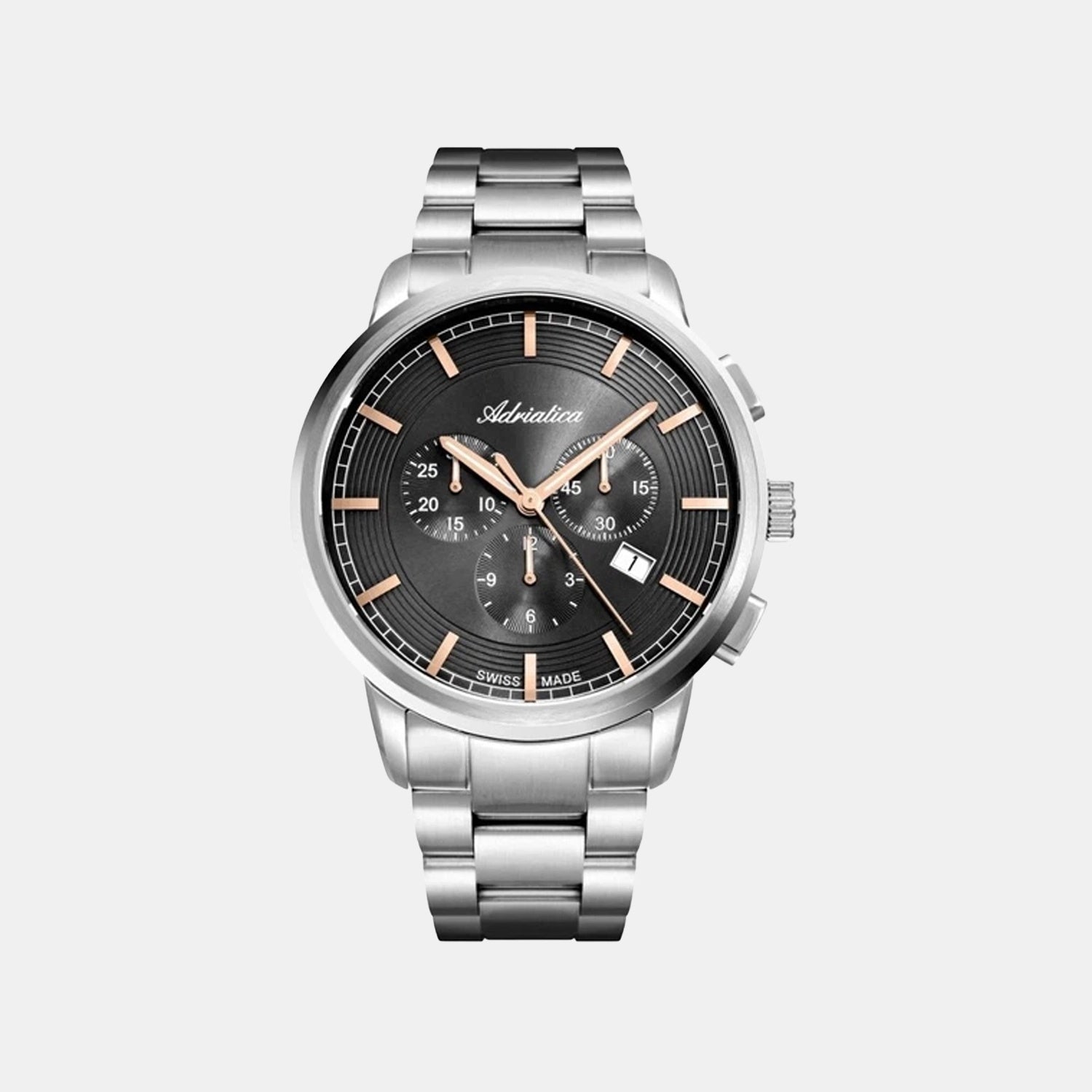 Men Quartz Grey Dial Chronograph Stainless Steel Watch A8307.51R6CH