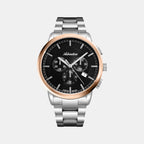 Men Quartz Black Dial Chronograph Stainless Steel Watch A8307.R114CH