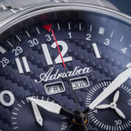 Men Quartz Blue Dial Chronograph Stainless Steel Watch A8308.4125CH