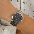 Premiere Men Quartz Blue Dial Analog Stainless Steel Watch A8316.5125Q
