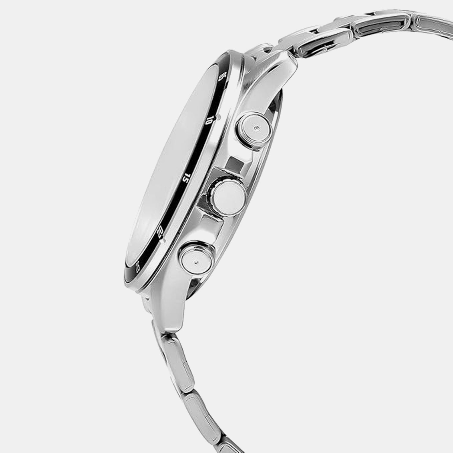 Enticer Men Quartz Black Dial Chronograph Stainless Steel Watch A832