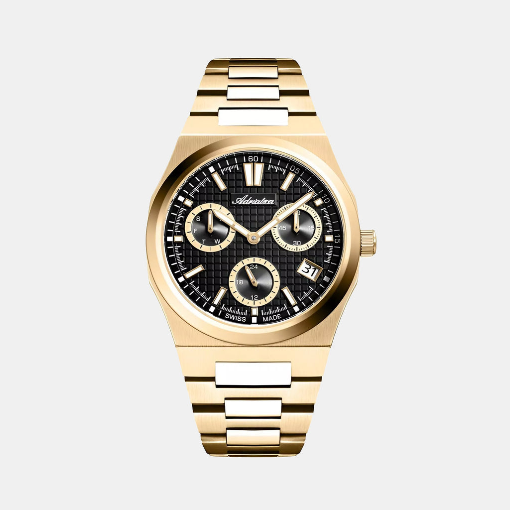 Portofino Men Quartz Black Dial Analog Stainless Steel Watch A8326.1114QF