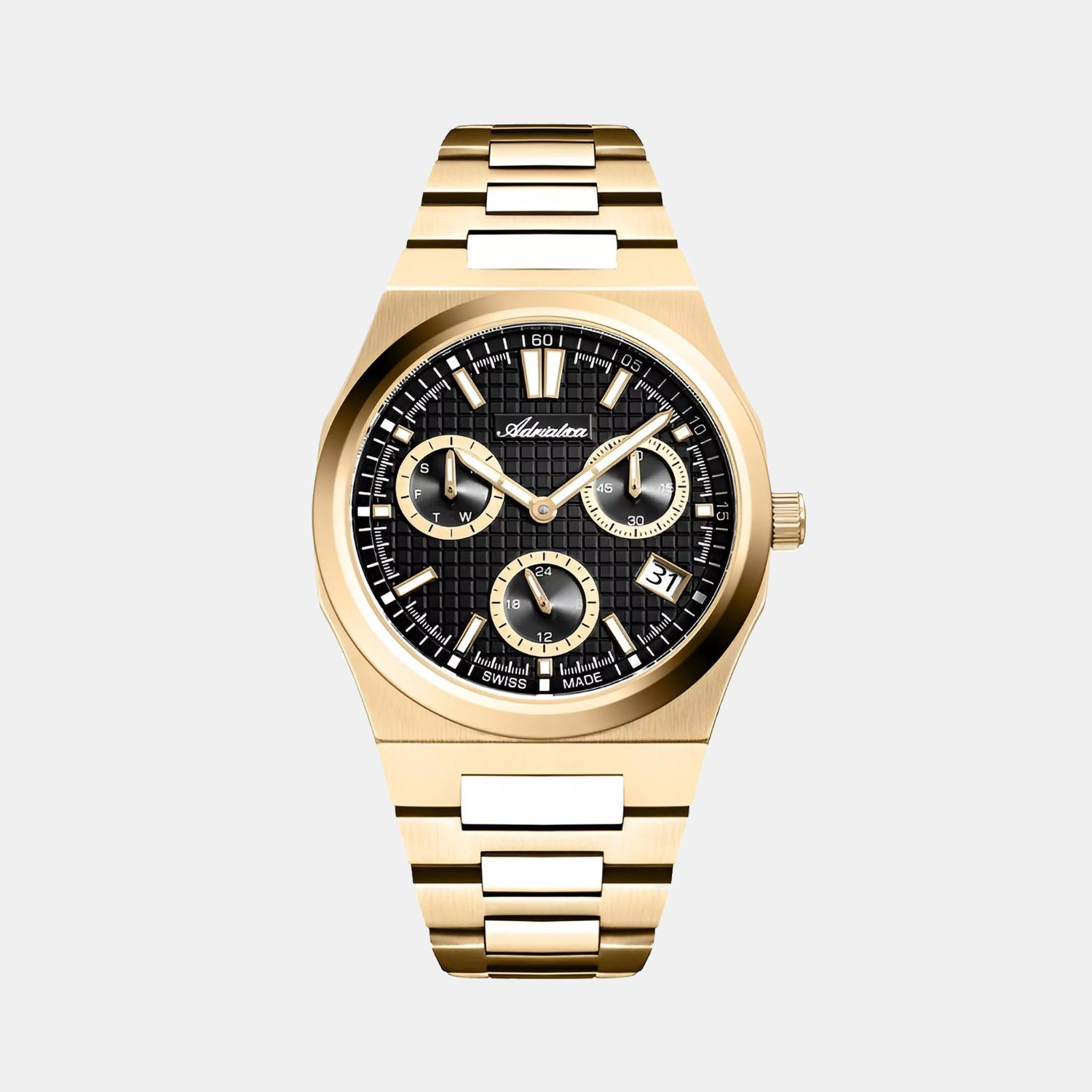 Portofino Men Quartz Black Dial Analog Stainless Steel Watch A8326.1114QF