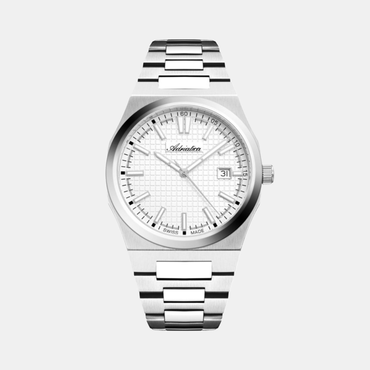 Adriatica Men Quartz Silver Dial Analog Stainless Steel Watch A8326.5113Q-1