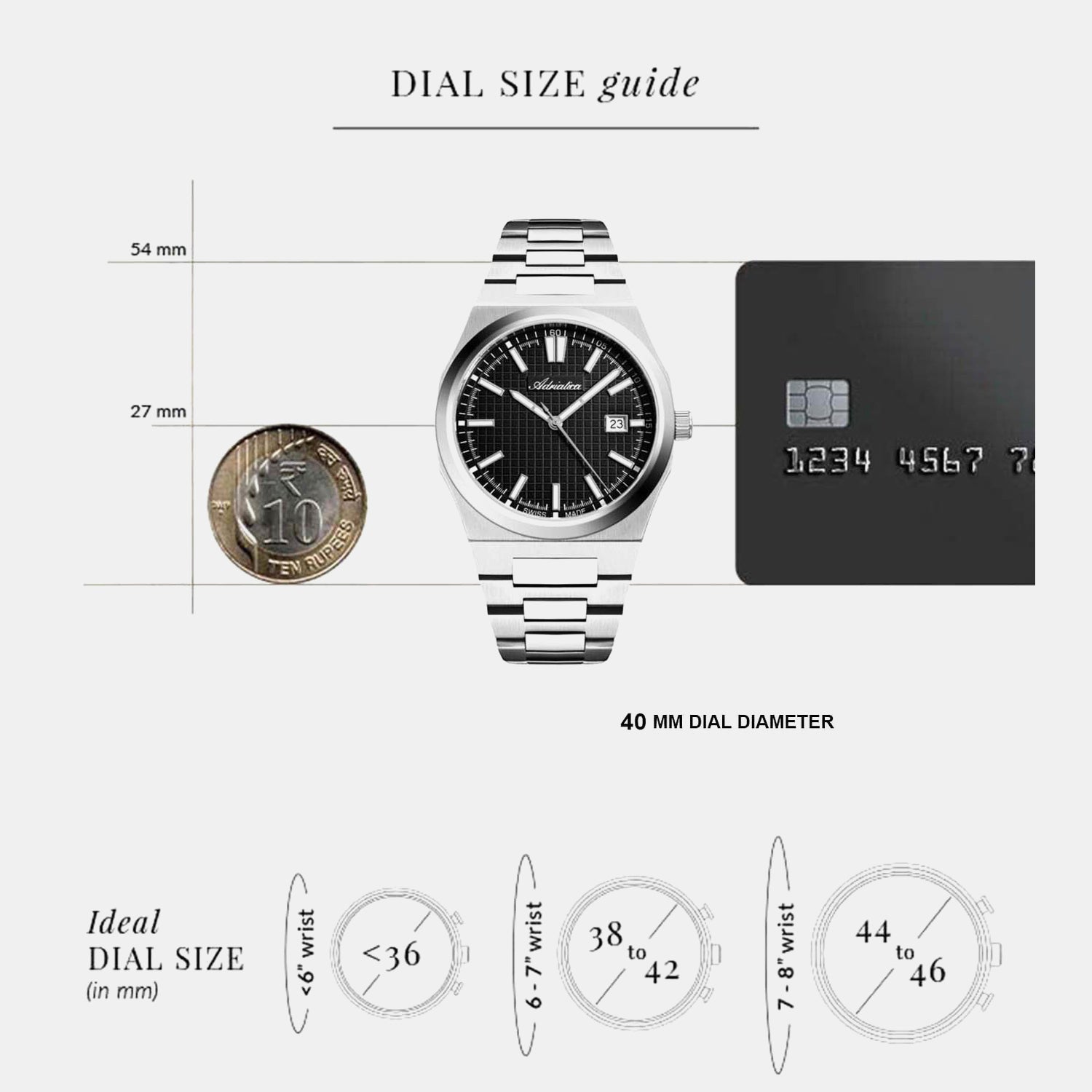 Men Quartz Black Dial Analog Stainless Steel Watch A8326.5114Q