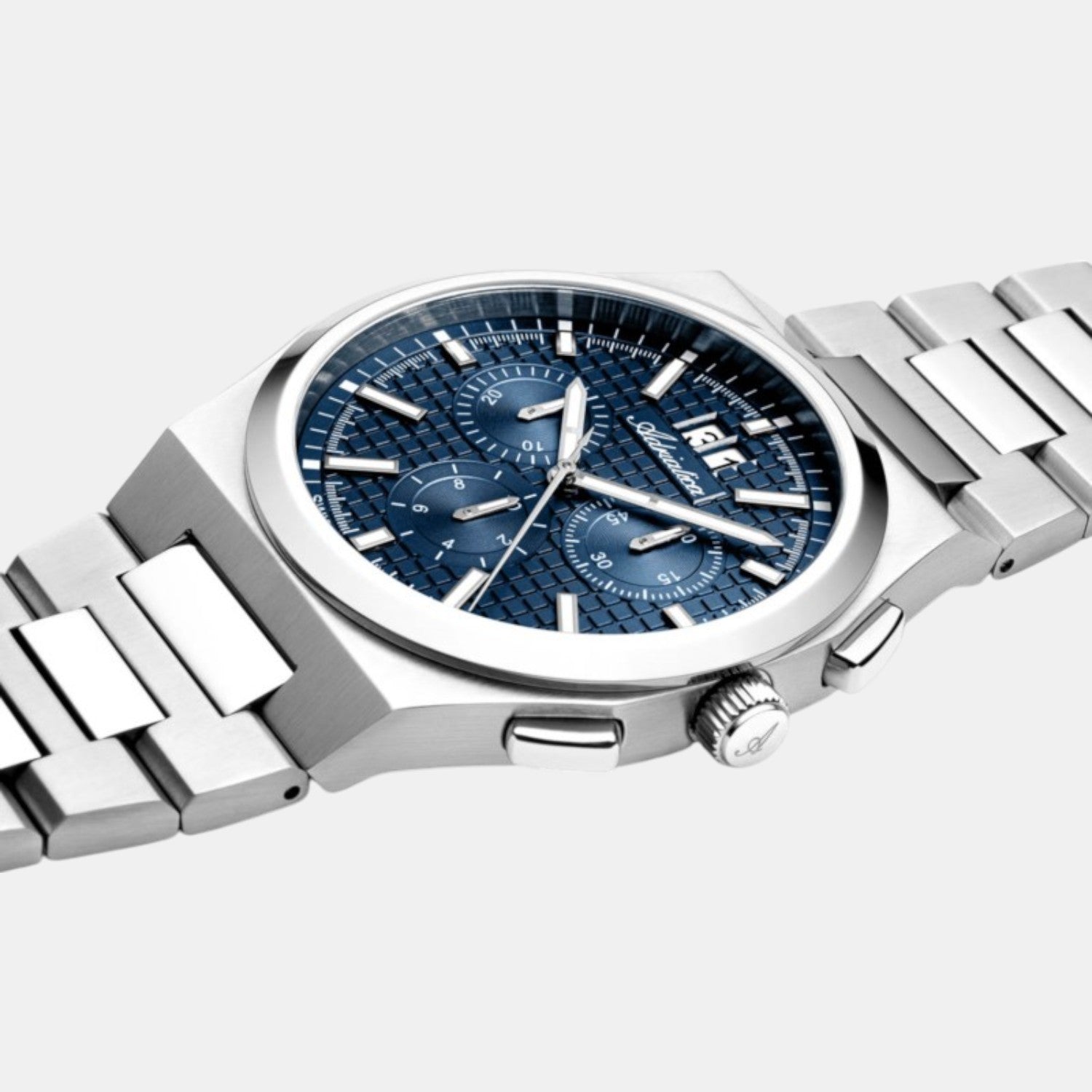 Adriatica Men Quartz Blue Dial Chronograph Stainless Steel Watch A8326.5115CH-2