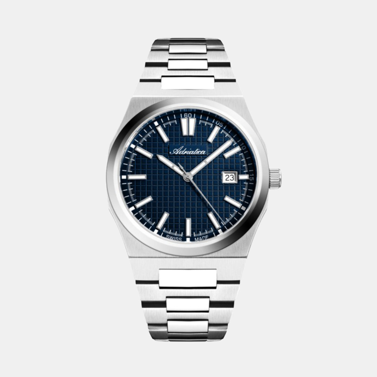 Adriatica Men Quartz Blue Dial Analog Stainless Steel Watch A8326.5115Q-1