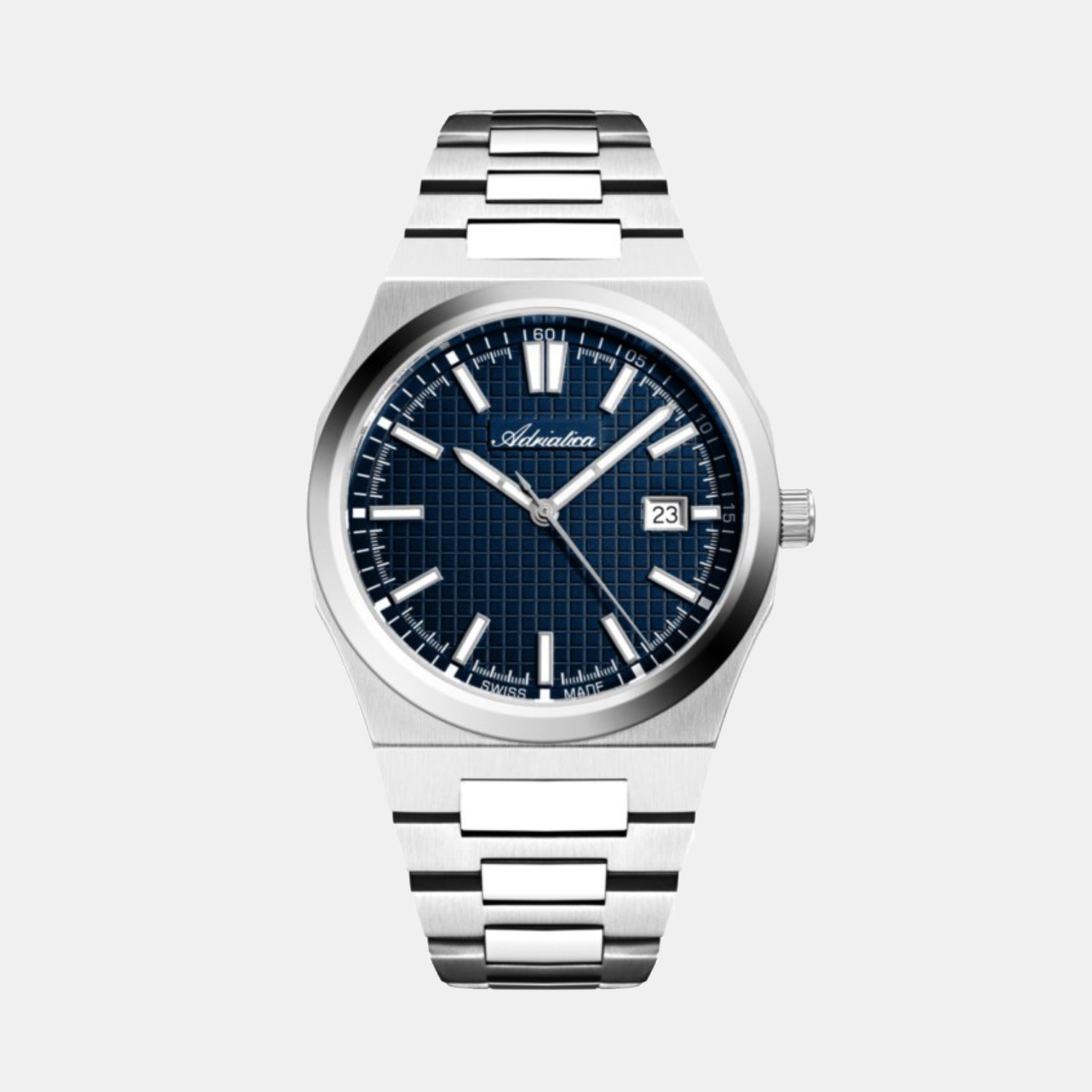 Adriatica Men Quartz Blue Dial Analog Stainless Steel Watch A8326.5115Q-1