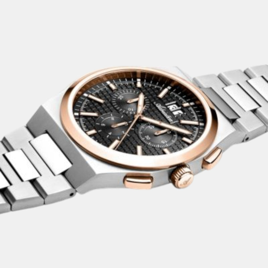 Adriatica Men Quartz Gun Dial Chronograph Stainless Steel Watch A8326.R116CH-3