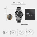 Men Quartz Black Dial Analog Stainless Steel Watch A8326.S116Q