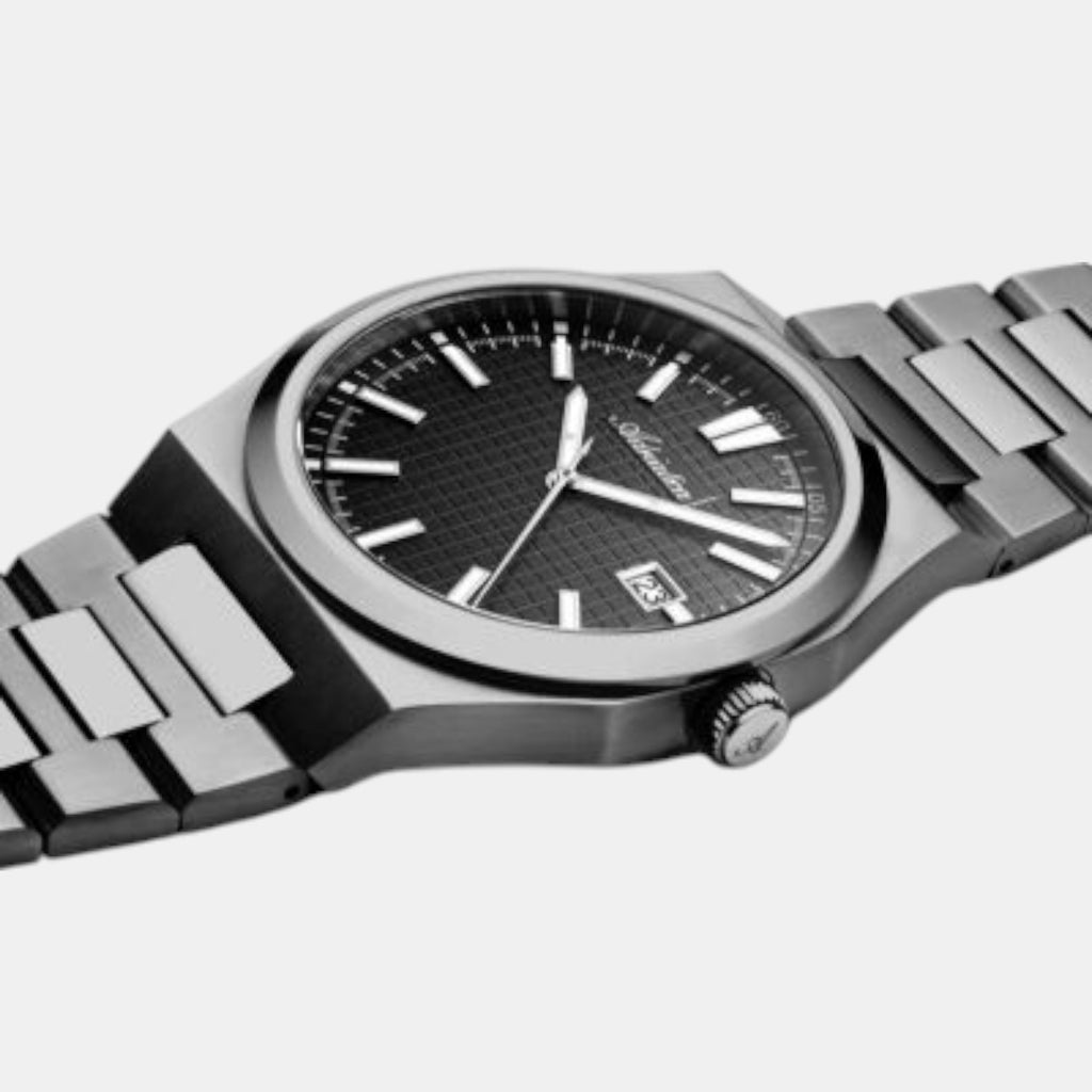 Adriatica Men Quartz Gun Dial Analog Stainless Steel Watch A8326.S116Q-3