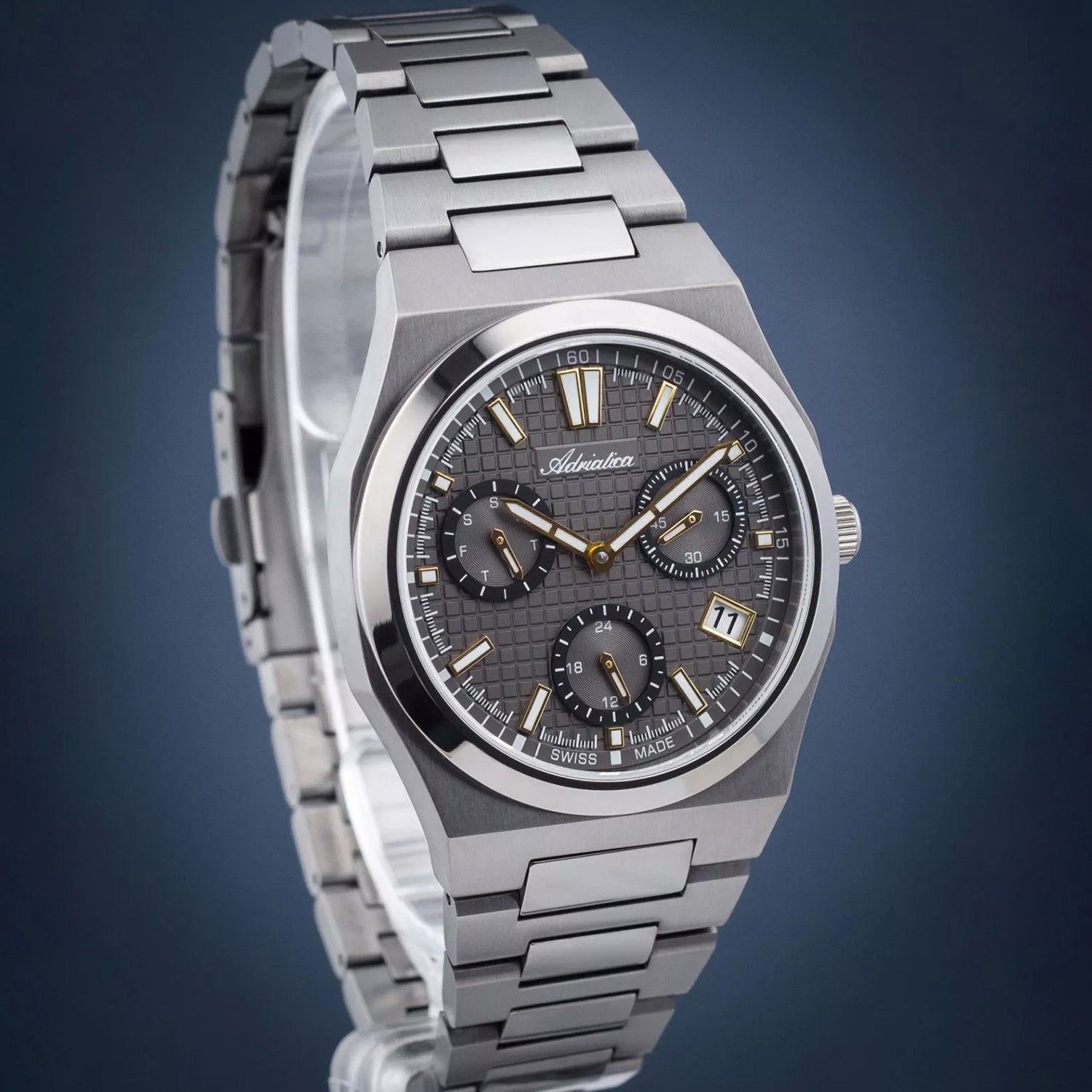 Portofino Men Quartz Grey Dial Analog Stainless Steel Watch A8326.S1G6QF