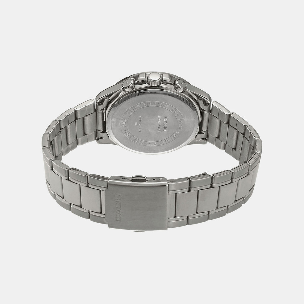 Enticer Men Quartz Silver Dial Chronograph Stainless Steel Watch A833