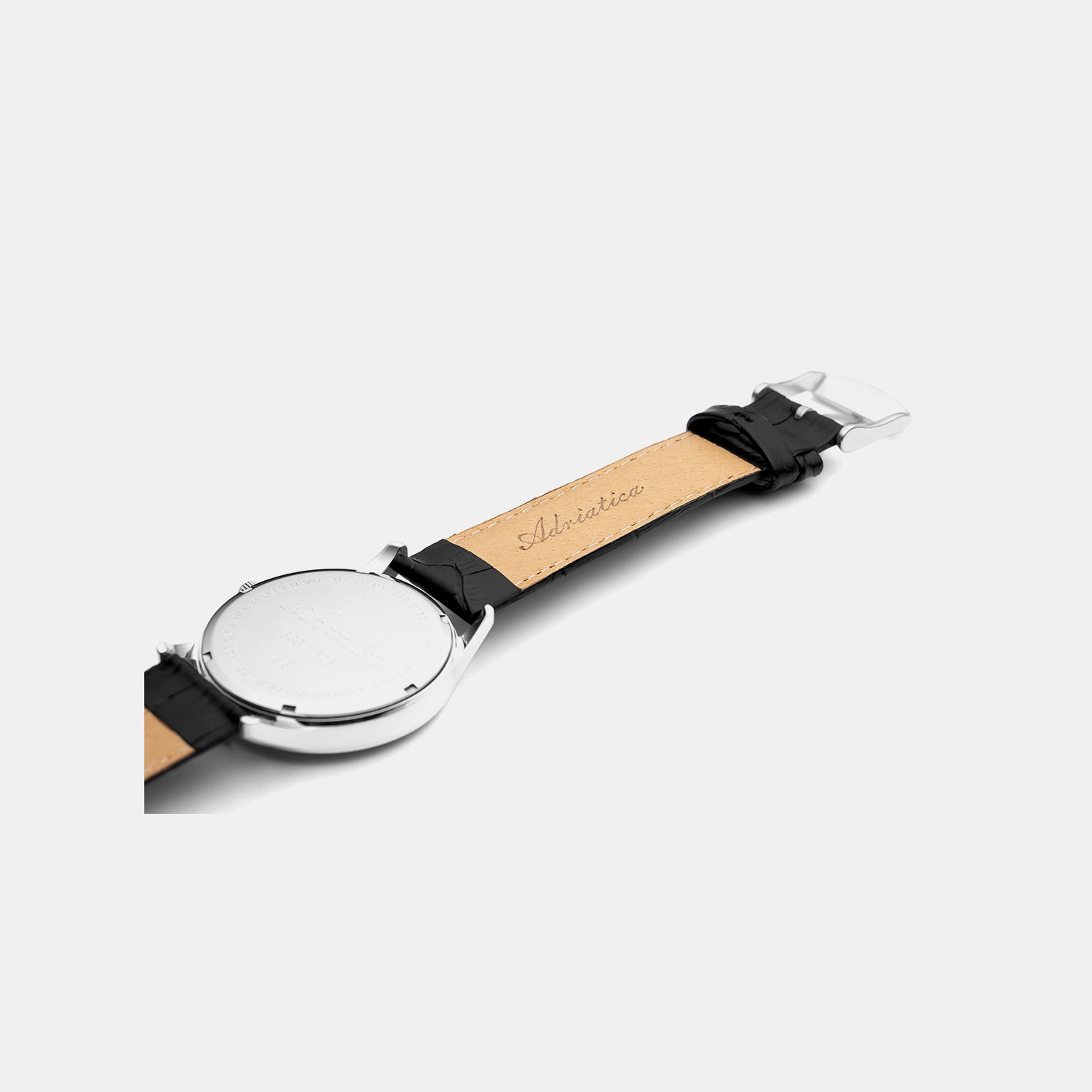 Vintage Men Quartz Blue Dial Analog Leather Watch A8331.5255Q