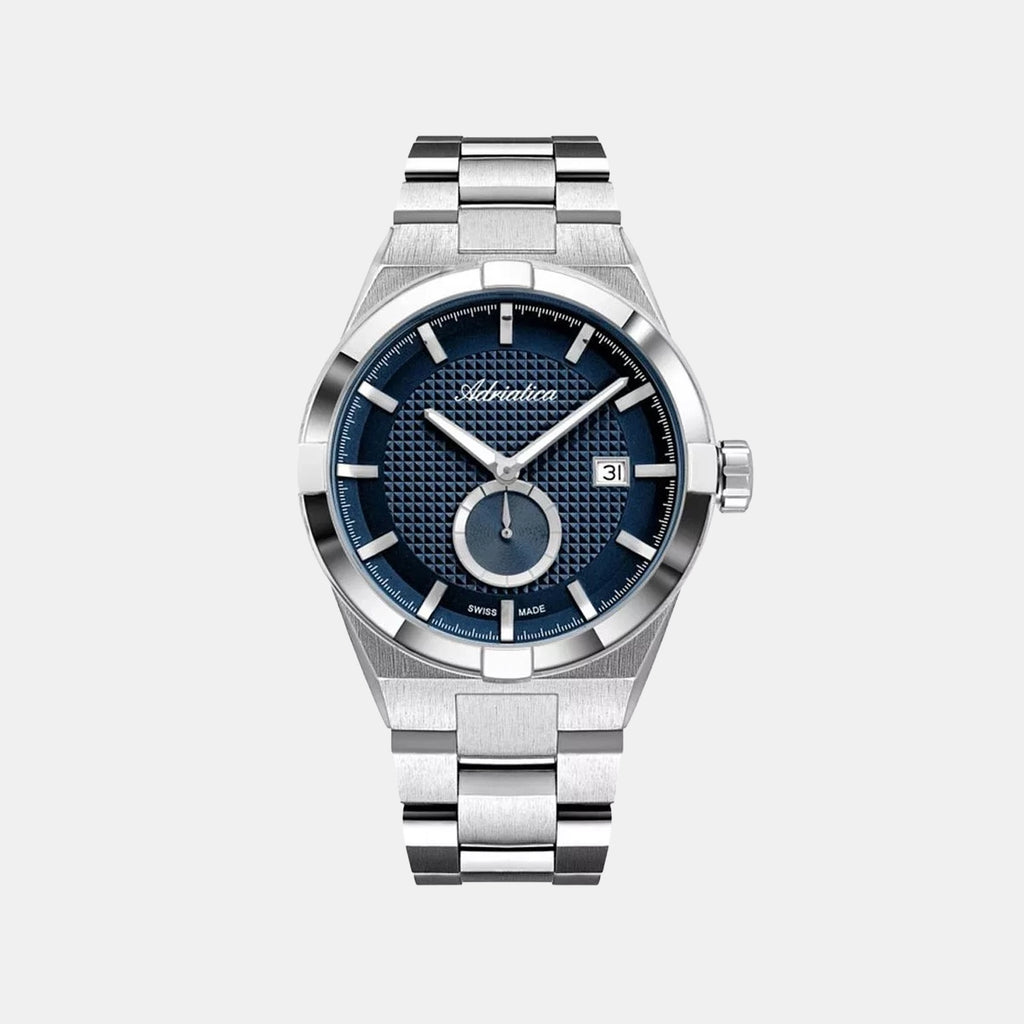 Men Quartz Blue Dial Analog Stainless Steel Watch A8336.5115Q